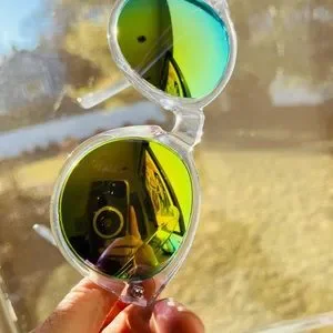 AQS | Accessories | Aqs Clear Frames Green Mirrored  display picture 2